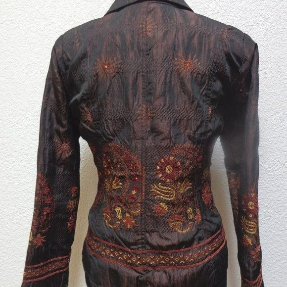 FLORAL PRINT BLAZER SZ SMALL - Picture 5 of 6